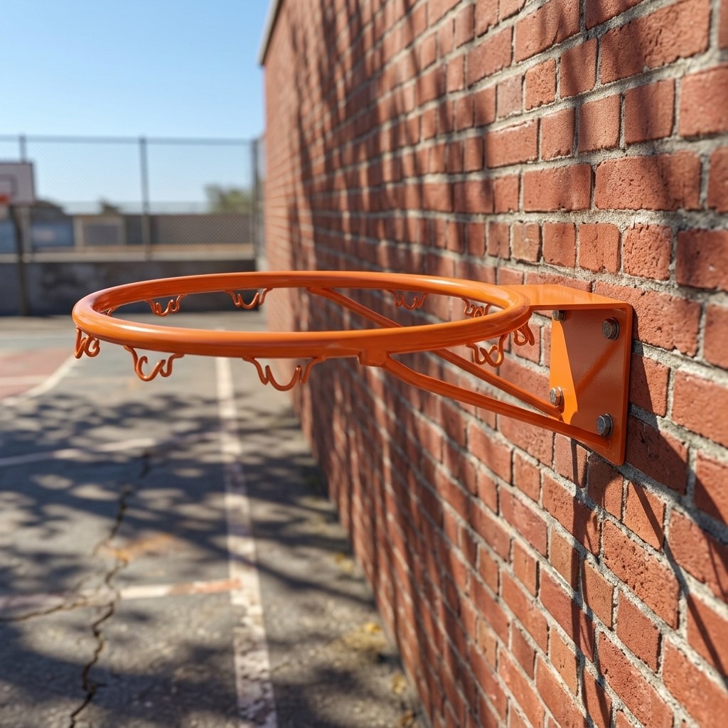 9 Steel Basketball Rim With Net